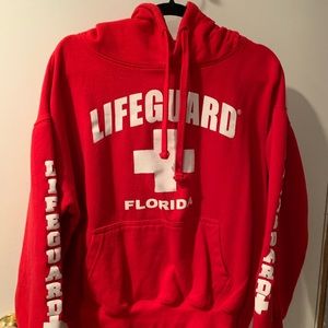 Red Lifeguard SweatShirt Size: L